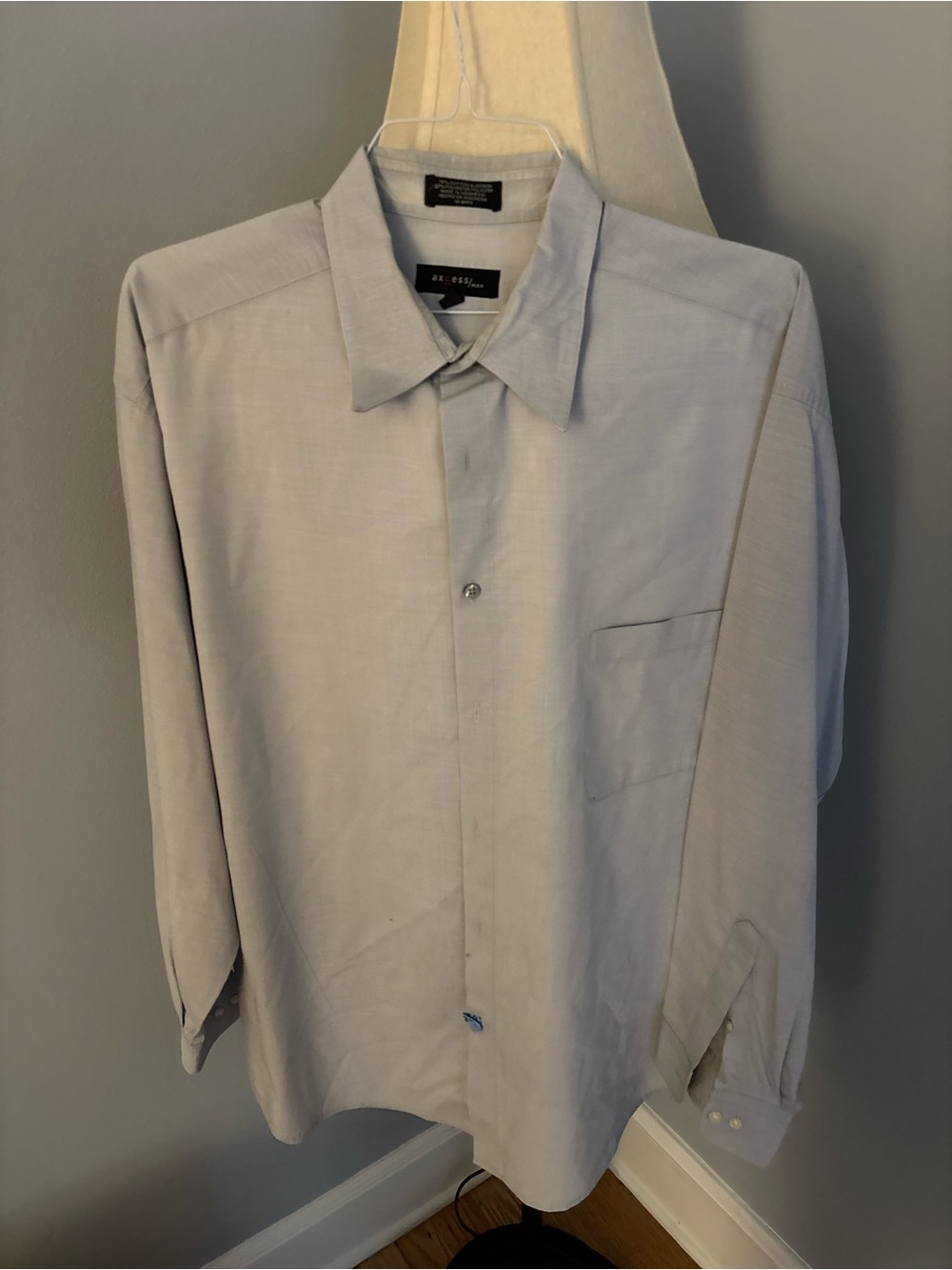 Axcess Light Gray Men's Dress Shirt